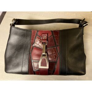 Etienne Aigner shoulder bag with oxblood detail